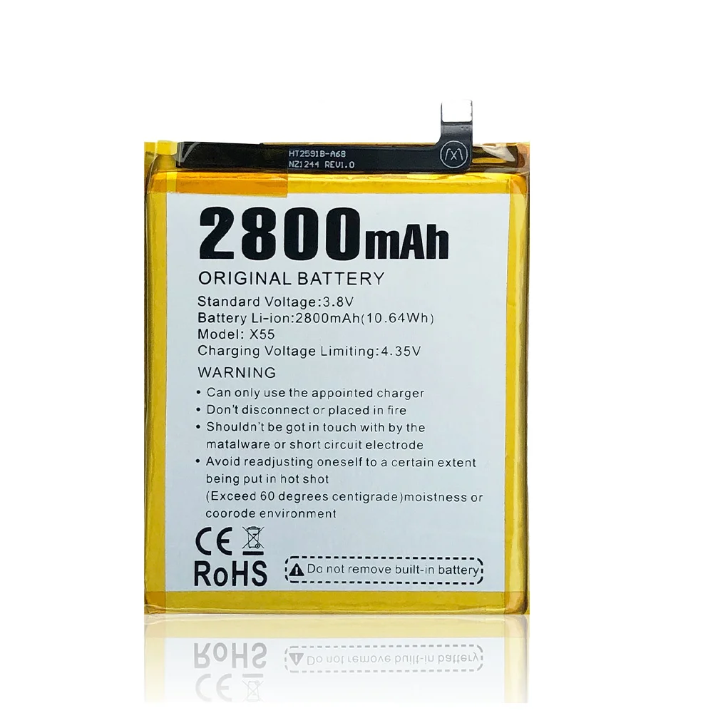 Original Replacement Battery 3.8V New X55 battery For Doogee X55 5.5inch MTK6580 Mobile Phone Batteria+Free Gift Tools