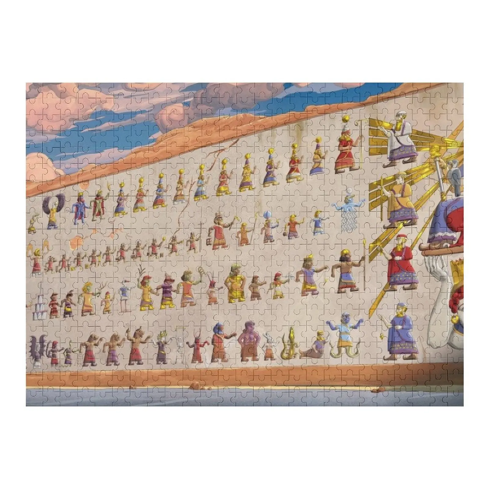 

The Gods Wall - Middle (2/3) Пазл с персонализированными фото, деревянный декор, картины, персонализированный детский подарок, пазл