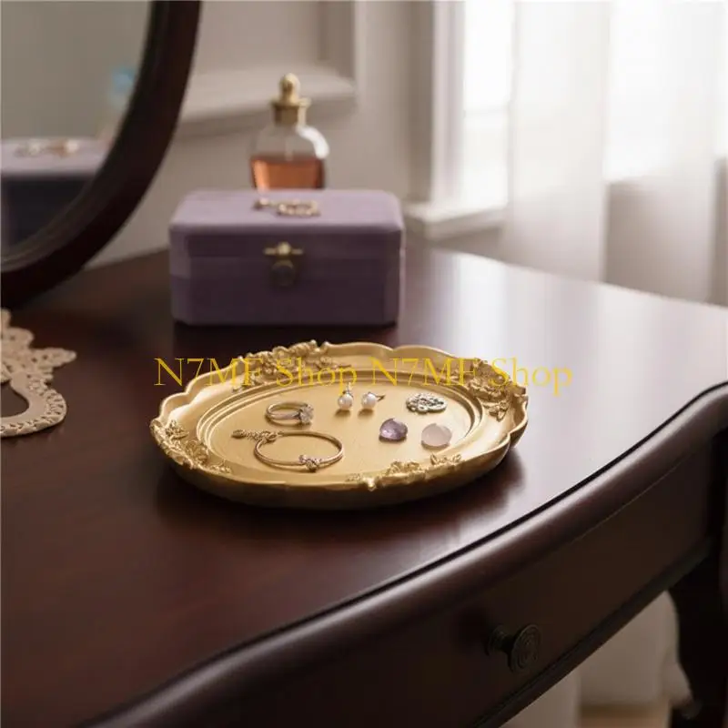 N7MF Contemporary Jewelry Organiser Dish For Keys Earrings Watches Multipurpose Home Decoration Essential
