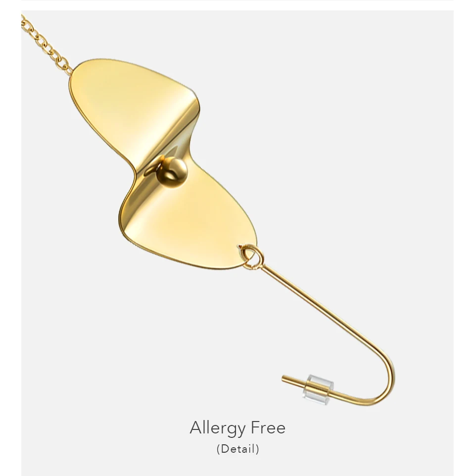 Enfashion Range Line Earrings Stainless steel Gold color Dangle Earrings for women Earings Fashion Jewelry Wholesale 181056