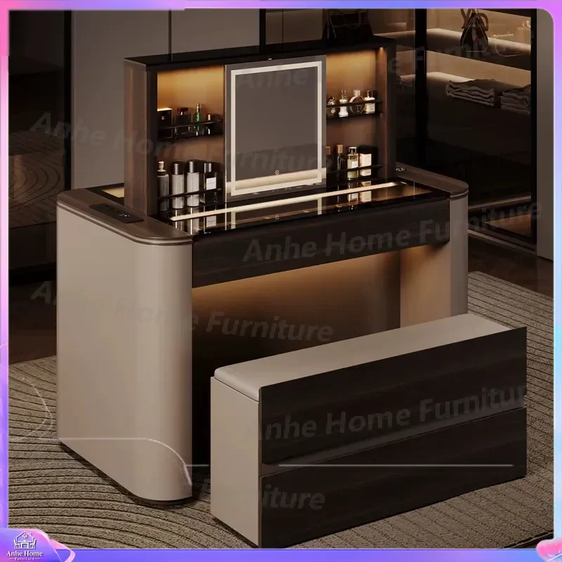 Italian Minimalist Mid Island Display Cabinet Lift Up Cloakroom Storage Table High End Home Furniture Integrated Dresser Unit