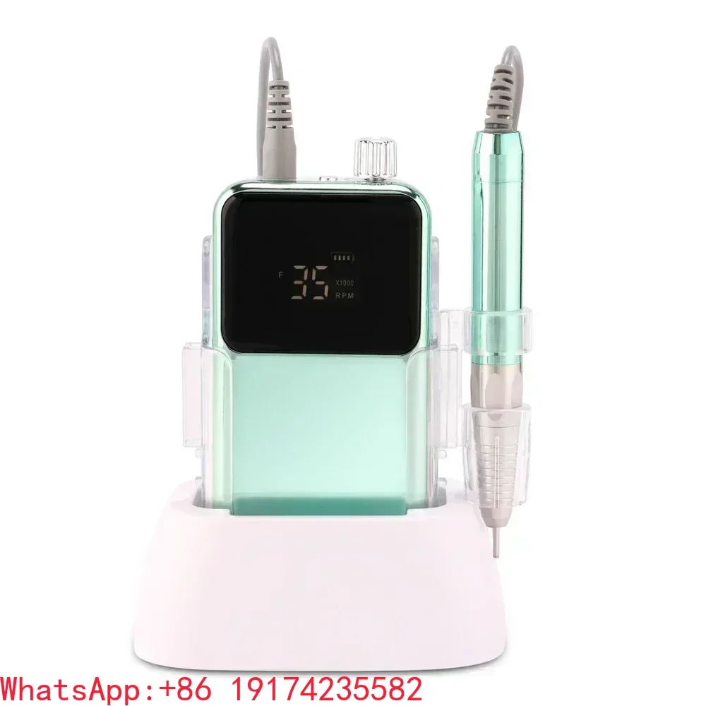 New 85W Electric Nail File 35000 RPM Cordless Professional Brushless Nail Drill Machine