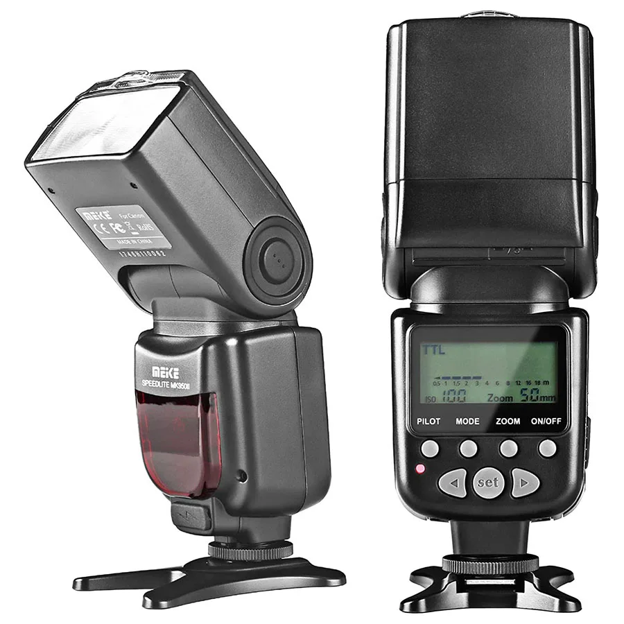 Meike MK950N TTL Camera Flash Speedlite Compatible with Nikon D5300 D7100 D7000 D5200 D5000 D3500 D3100 D3200 D600 D90 D80 Z6 Z7