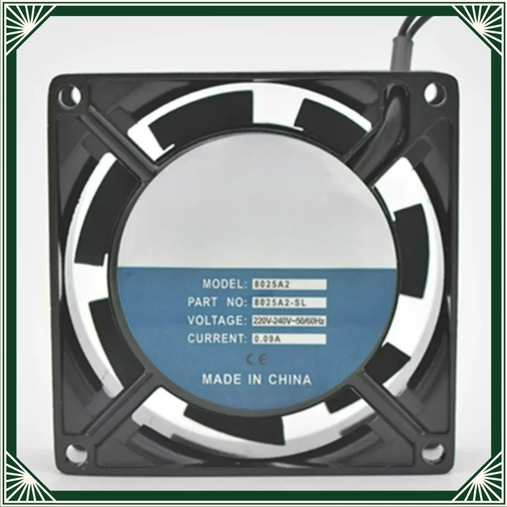 8025 8CM 220V Ball Bearing Industrial Control Cabinet Cooling Exhaust Fan For Equipment Heat Dissipation Blower (WYH001)
