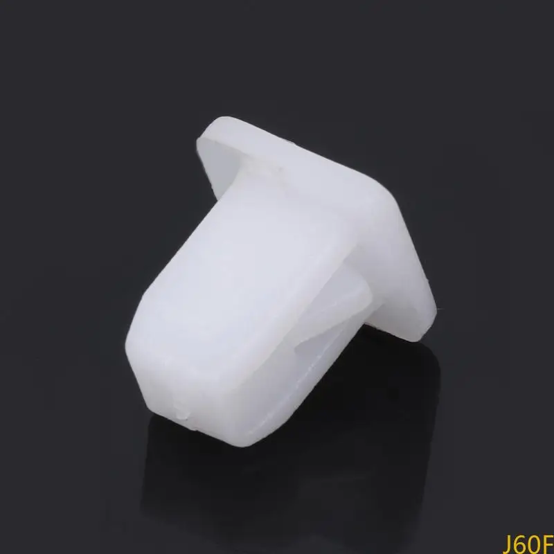 

J60F 50 PCS White Square Car Body Body Plastic Pusm Pin