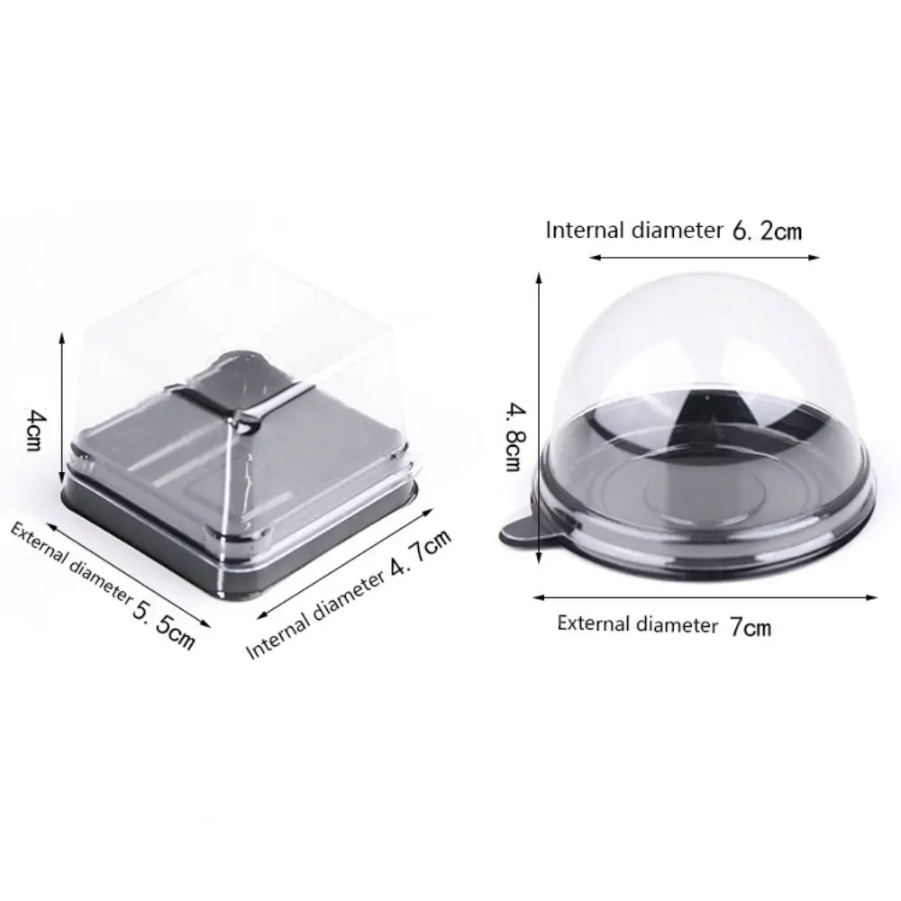 Mini Cupcake Boxes, 50Pcs Set, Plastic Party Supplies