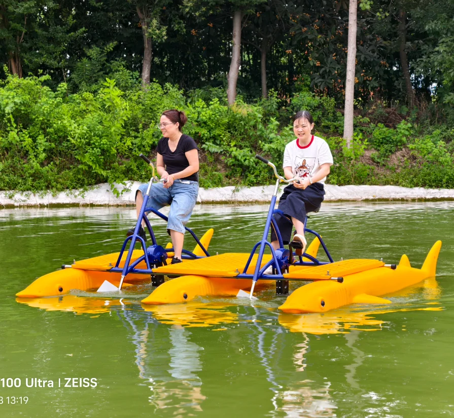 Custom Pedal Water Bicycle For River And Lake Amusement View Traveler Bike Riding Control Simple Way For Kids And Adults