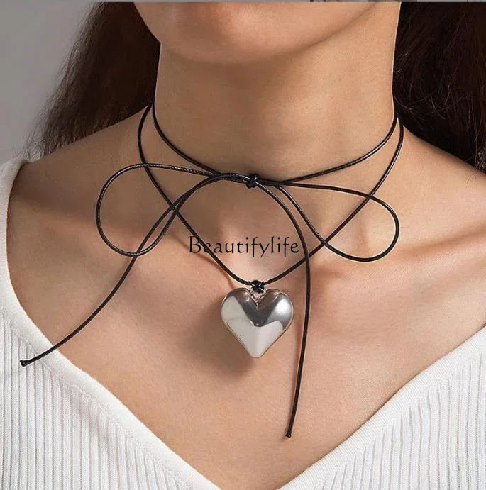 

European and American jewelry adjustable wax thread flannel big love long jewelry women