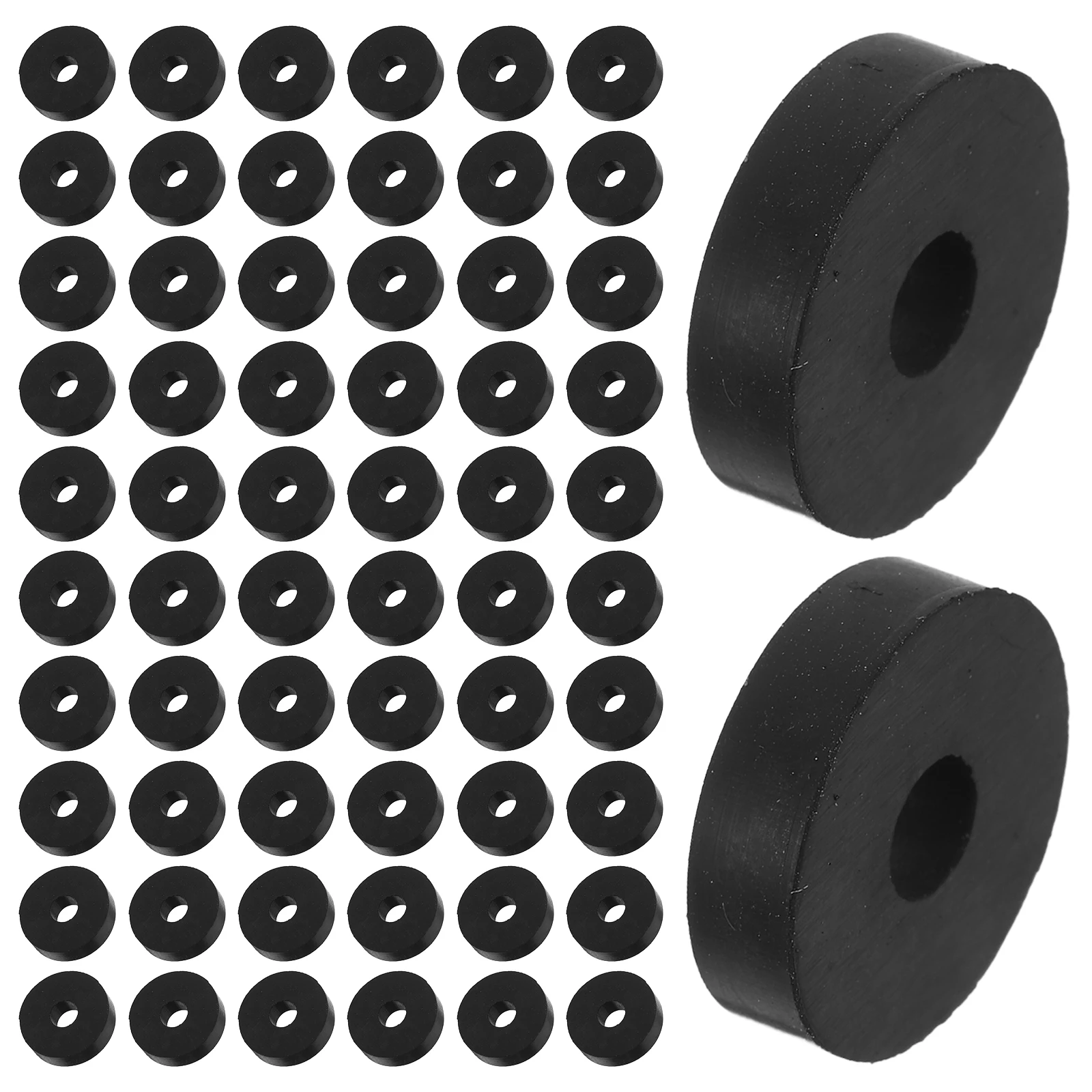 

50Pcs Rubber Isolation Pads O Shape 20mm Od 6mm Id 5mm Thick Vibration Dampers Noise Reduction Equipment Mount Washers