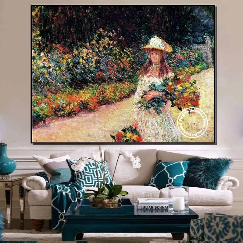 Full Drill Famous Painter Claude Monet Artwork Oil Painting Diamond Embroidery Kit Cross Stitch Mosaic Picture Living Room Decor