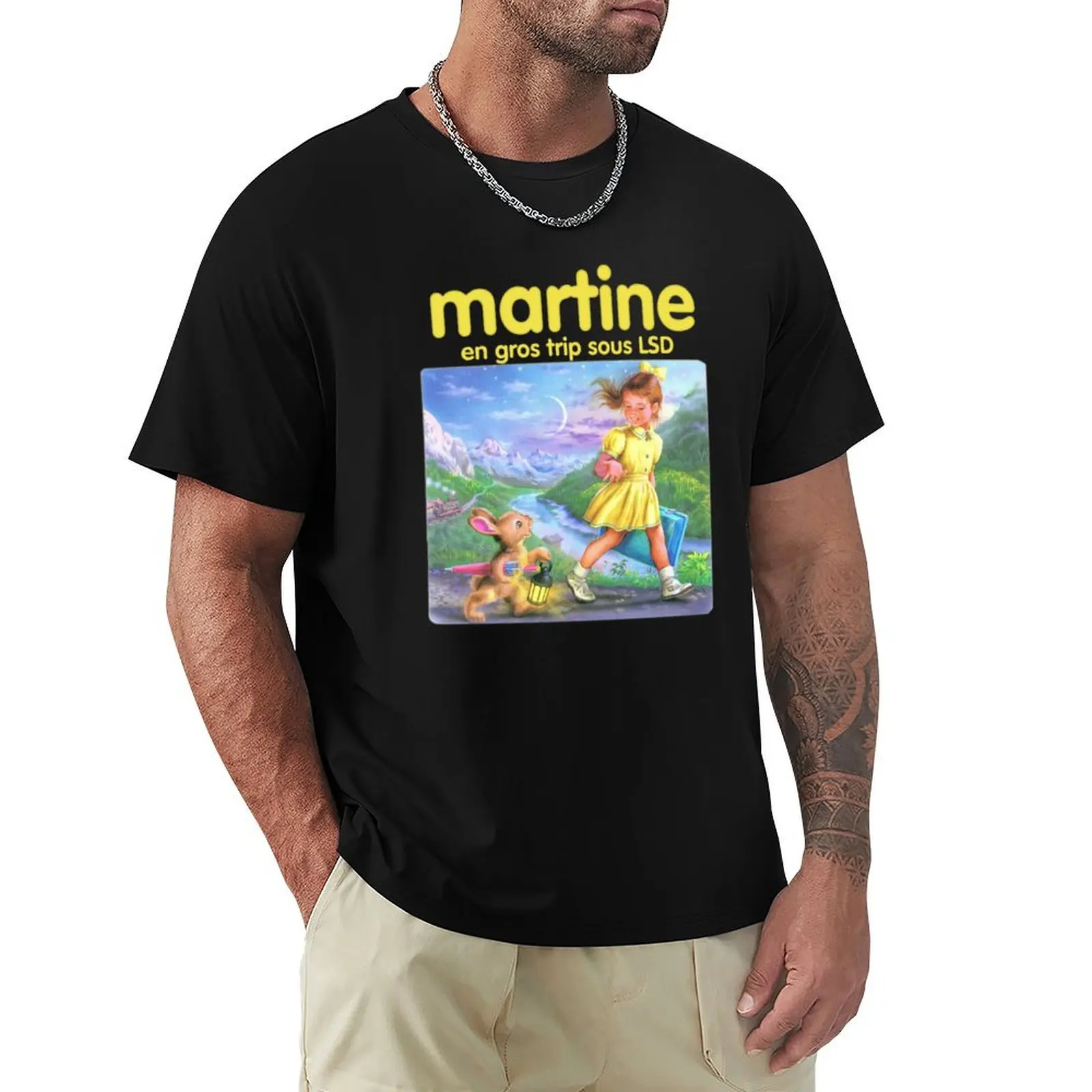 Martine wholesale trip under LSD T-Shirt Plus Size Loose Short Sleeve Top