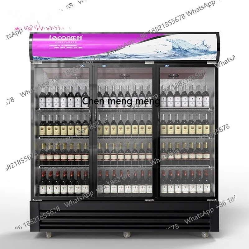 

Commercial refrigerated display cabinet Commercial beverage crisper Supermarket convenience store vertical freezer