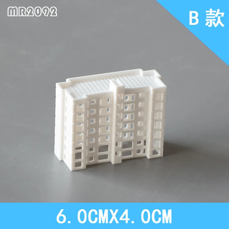 1Pcs Simulation Mini  Architecture Building Model ABS Plastic House Materials Diy Sand Table Landscape Layout Diorama Kits