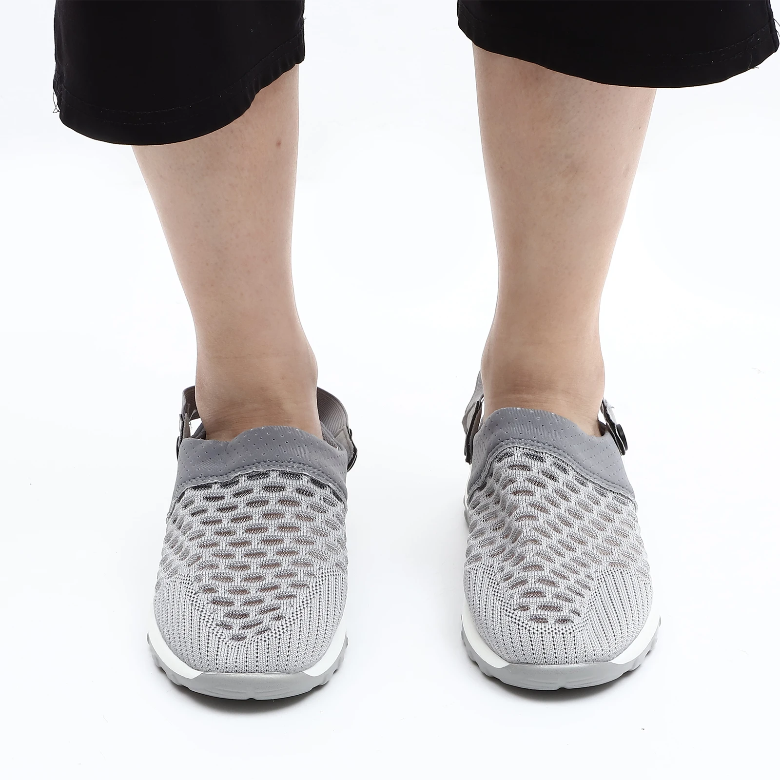 

Sandals Women PU Sole Open Toe Lightweight Mesh Cloth Non Skid Sports Casual Female Running Shoes Slippers