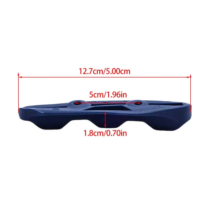 Blue off-road motorcycle flat fork oil pipe clamp three groove chain slider guide