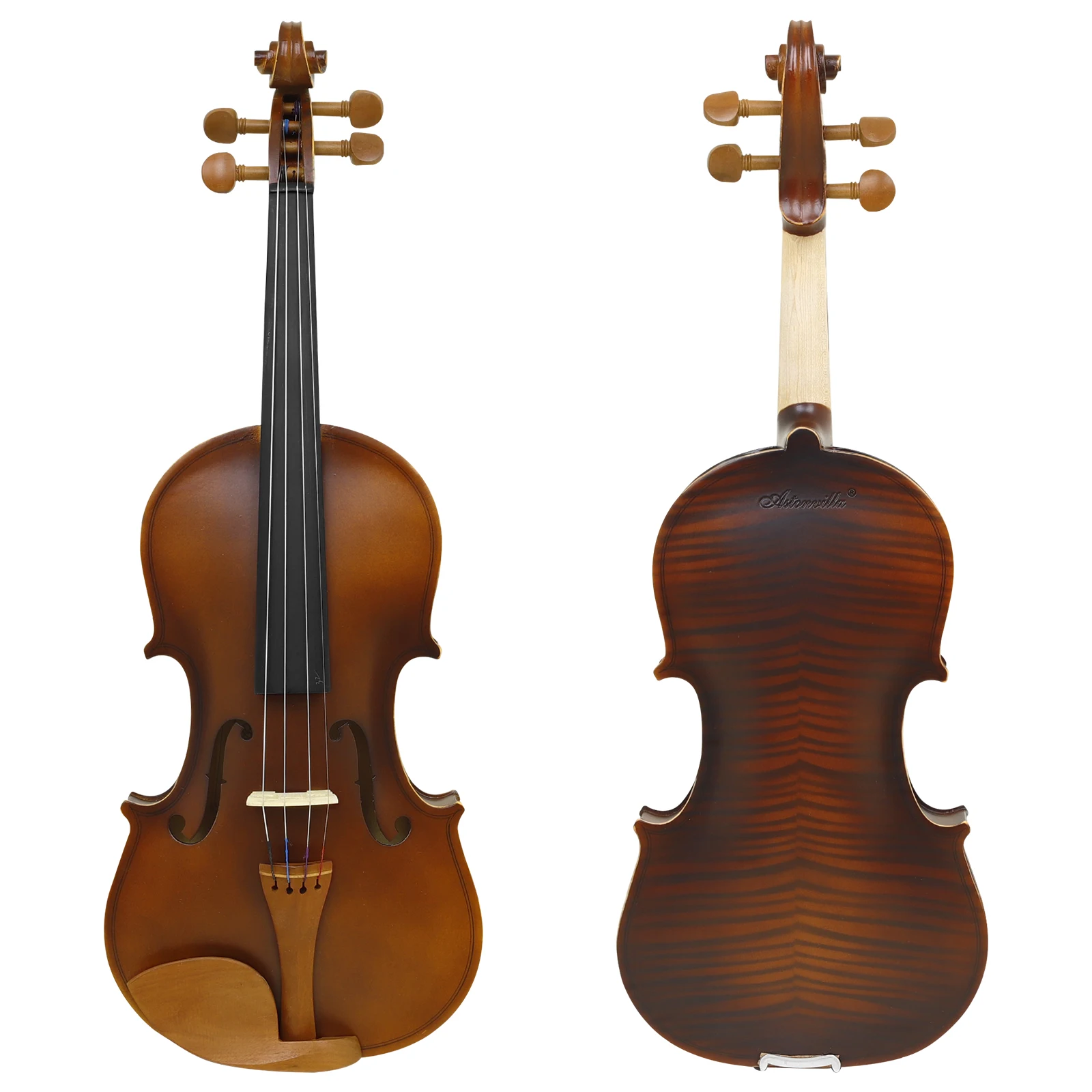 مجموعة الكمان الصوتي Astonvilla AV-211 - 4/4 3/4 1/2 مقاسات أداة سلسلة كمان مع قوس وحقيبة للطلاب المبتدئين #2