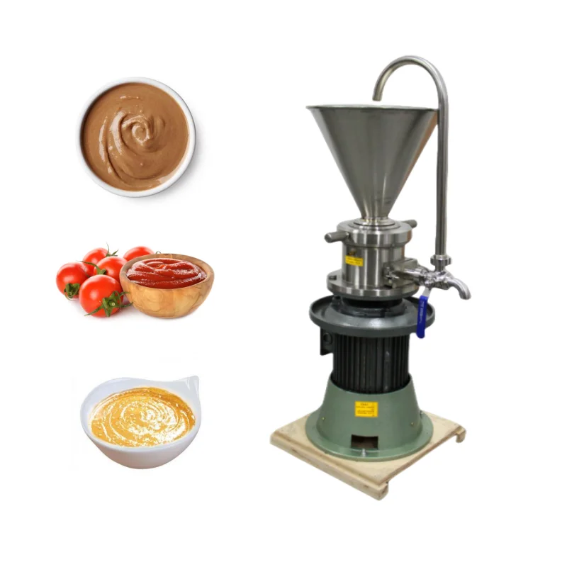 Stainless Steel Colloid Mill Peanut Butter Making Machine Sesame Chili Sauce Soymilk Nuts Grinder For Tomato Cocoa Beans Paste