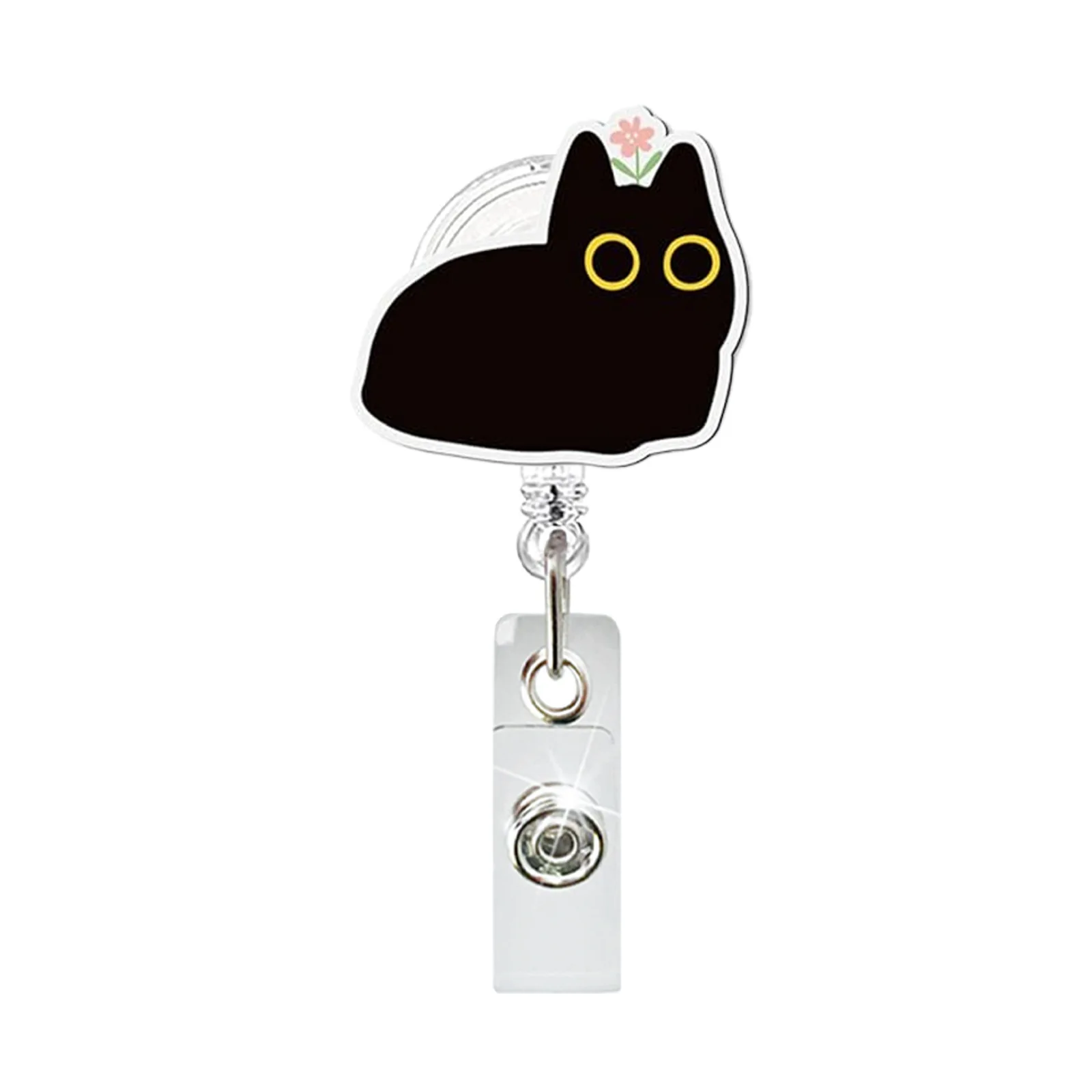 Id Badge Holder Versatile Swivel Badge Clip Retractable Badge Reel Lightweight For Student Doctor Hospital