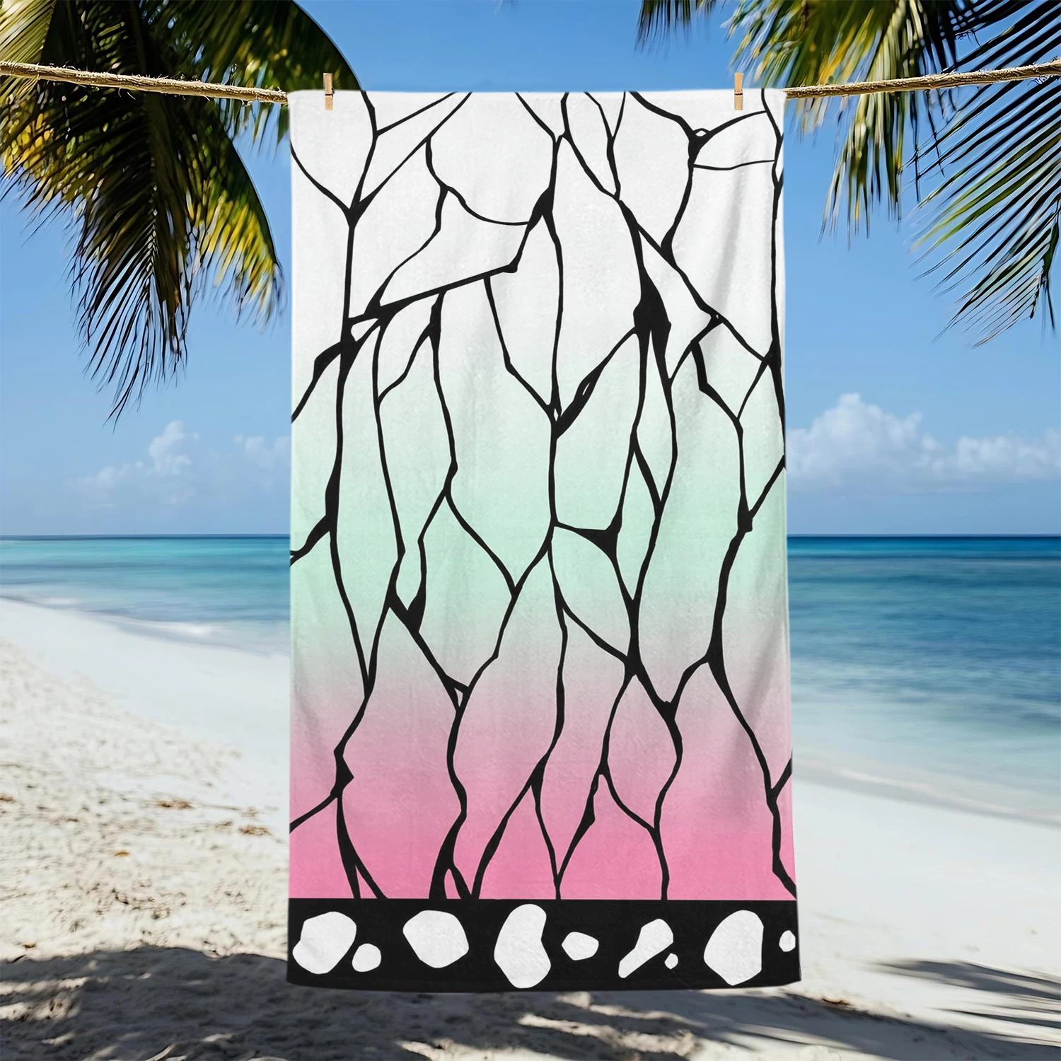 Japanese Anime Patterns D-Demon Print Towel,For Yoga Swimming  Travel Camping Sports Beach Towel