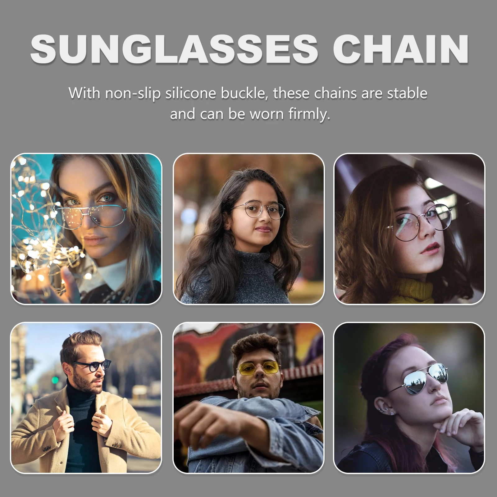 

Chain Jewelry Eyeglass Sunglasses Beautiful Eyeglasses Mask Lanyard Accessory Decorations Alloy