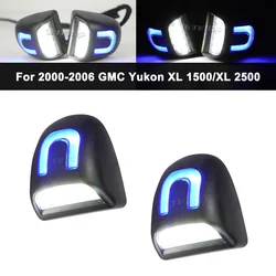 2PCS Red White LED License Plate Lights For Chevrolet Silverado GMC Sierra 1500 2500 3500 Truck Rear Bumper Number Light