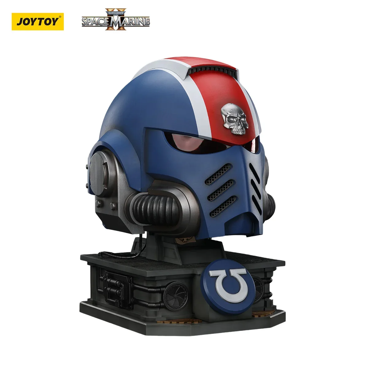 خوذة JOYTOY Warhammer 40K Titus' MKX 1:1 ألعاب شخصيات الحركة نموذج Titus مشاة البحرية الفضائية 2 مجموعة خوذات الترامارين