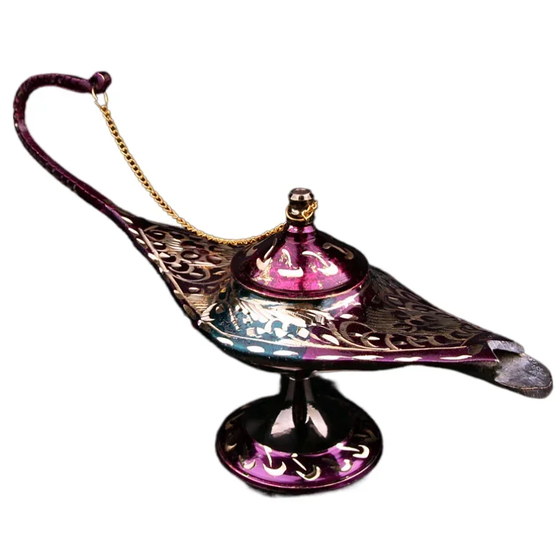 Handmade bronze Aladdin magic lamp ornaments Home Hotel porch creative copper lamp crafts furnishings