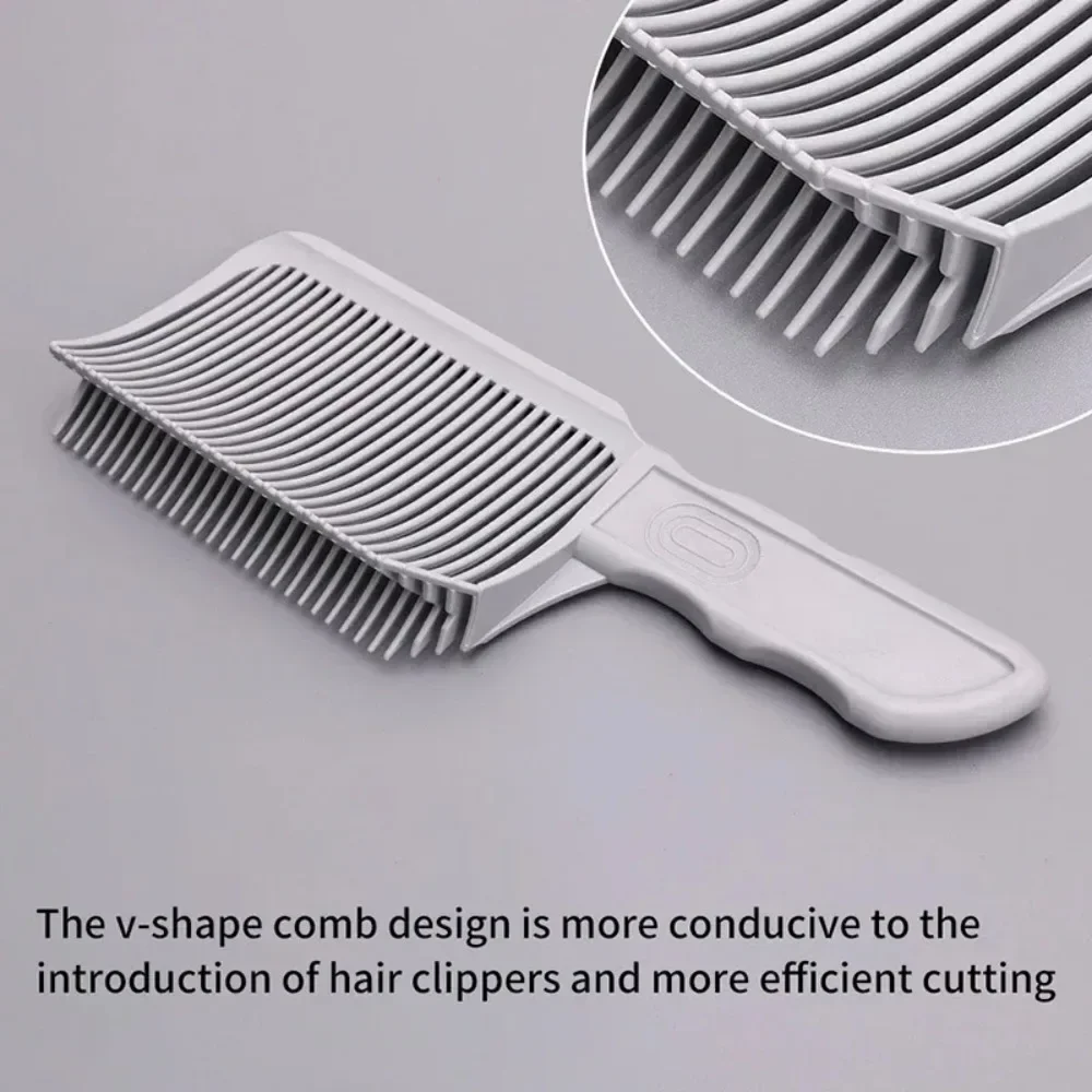 Curved Barber Comb for Men,Professional Curved Positioning Comb Portable Hairdressing Tool, Haircut Clipper Comb for Home Salon