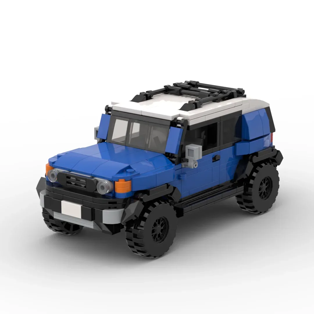 InhawBrick Speed Racing Sport Vehicle Racer  FJ Cruiser V2 Bule Car Building Block Adults Brick Sets Model Toys for Children