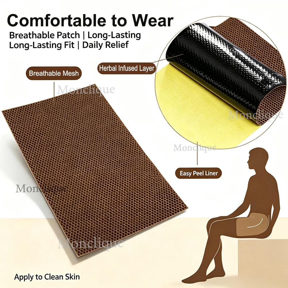 Herbal Patch for Hip Skin-friendly Sciatic Nerve Patch Buttocks Soothing Patch Muscle Relaxation Promotes Blood Circulation
