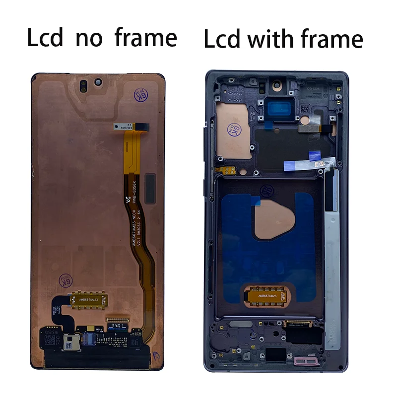 OLED For Note 20 N980F N980 LCD For Samsung Galaxy Display Touch Screen Note 20 5G N981 N981U N981B Digitizer With Frame