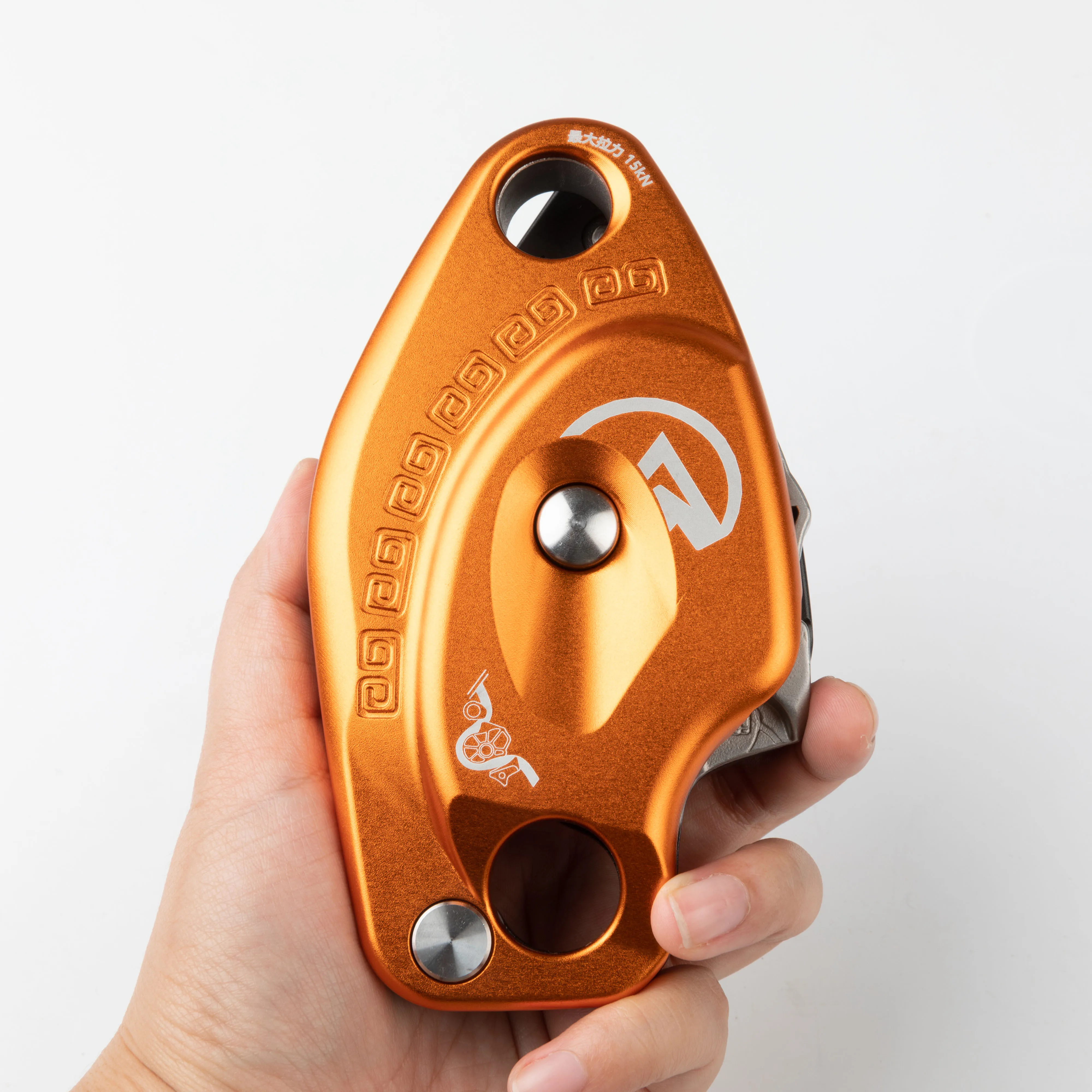 Camnal Descender Anti Panic Rappelling Gear Belay Descending Devices سلامة التسلق عمليات الارتفاعات العالية 1500 كجم الإنقاذ 15 كيلو نيوتن