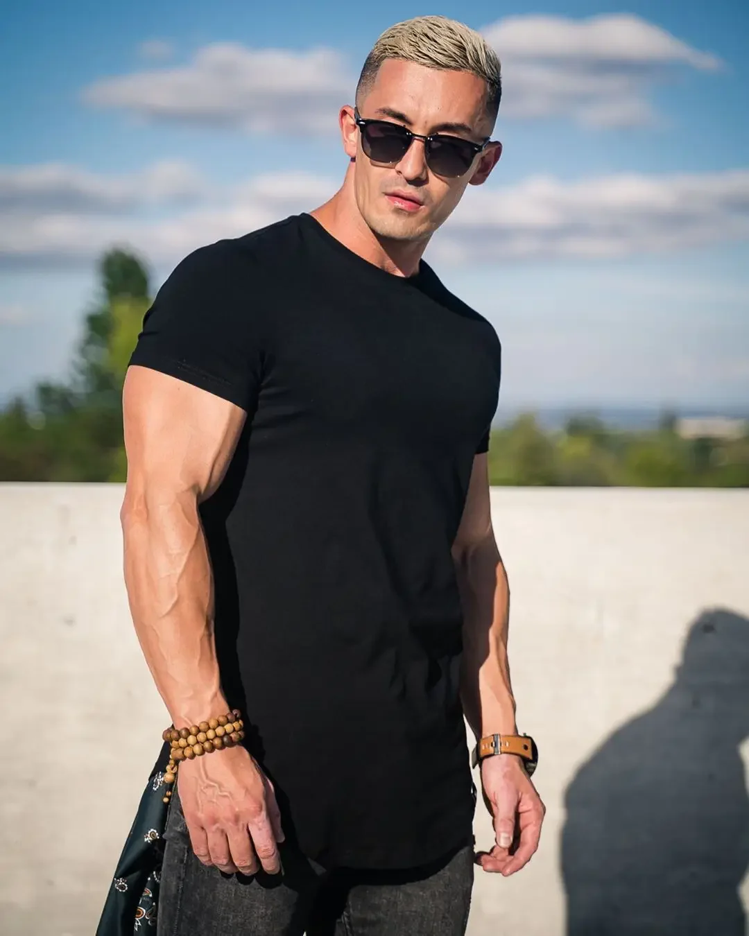 

Gym T-shirt Men Short Sleeve Cotton T-shirt Casual Blank Slim T Shirt Male Fitness Bodybuilding Workout Tee Tops Summer Clothing