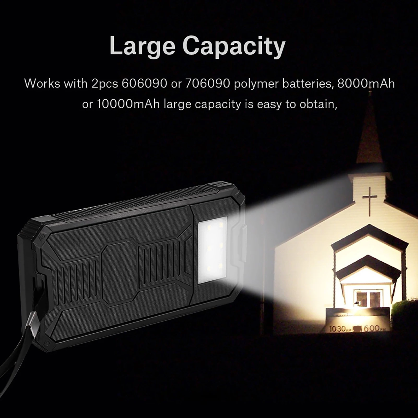 New Portable 20000mAh Fast Charging Dual USB Polar Power Bank Case DIY Kit Solar Power Bank Case Power Bank view 6