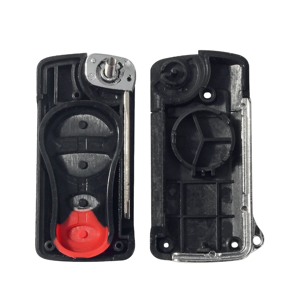 Dandkey 3/4 pulsanti modificato Flip Car Remote Key Shell Case per Jeep Liberty per Dodge Stratus Viper Chrysler Sebring Concorde