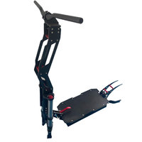 Escooter Frame Body Kit Shock Absorption Electric Scooter Body Frame Chassis 11in Aluminum Alloy Dual Drive Scooter Frame Parts