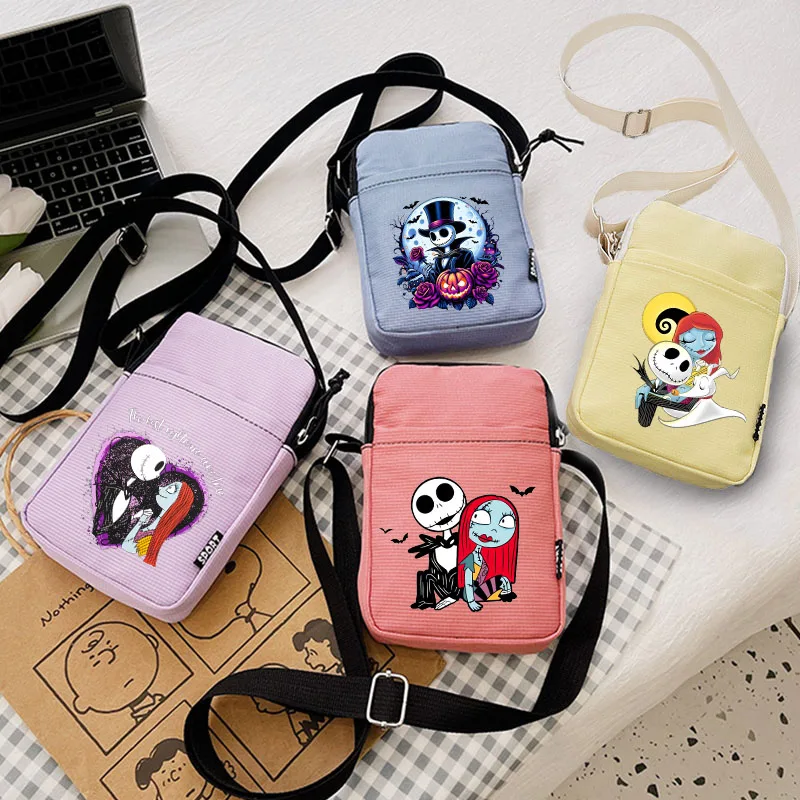 

The Nightmare Before Christmas Shoulder Bags Girl Kawaii Anime Figure Crossbody Bag Women Large Capacity Cartoon Fashion Handbag