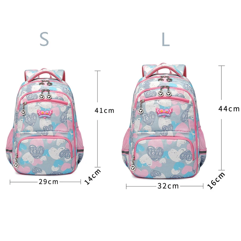 School Backpacks For Girls Waterproof Backpacks SchoolBags Grades 1-6 Children Student Knapsack Mochila Escolar