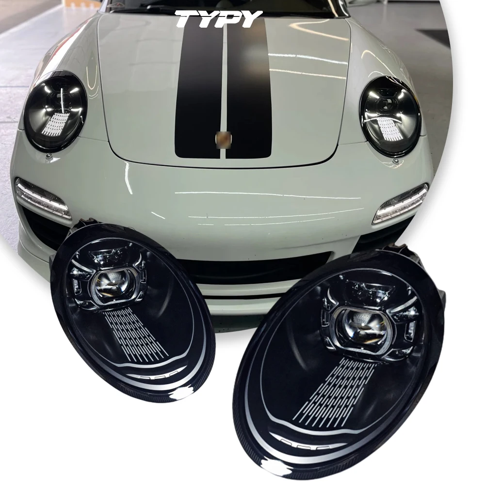 

TYPY Headlights Car For Porsche 911 997 Headlight 2005-2012 997.1 997.2 Upgraded Dynamic Turn Car LED Matrix Headlight Assembly