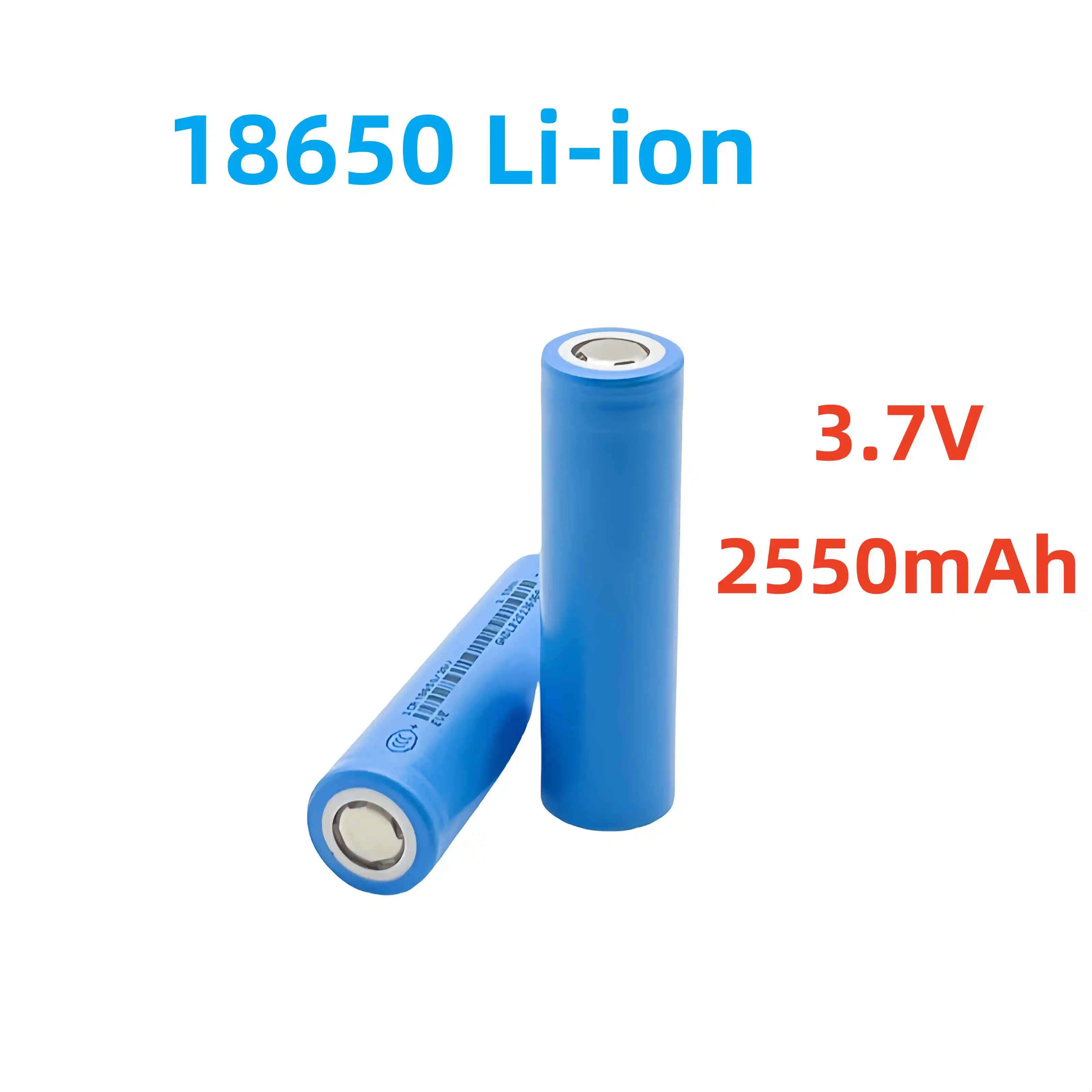 

The latest 18650 3.7V 2550mAh rechargeable battery is suitable for LED flashlights and lithium-ion battery packs