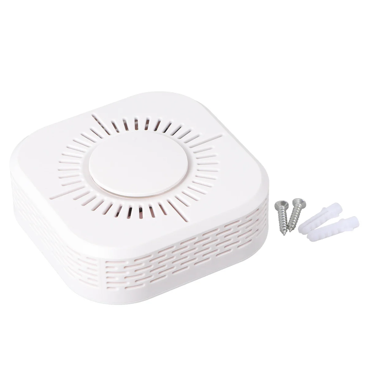 Powered Fire White Self-Contained Photoelectric Sensor Durable Smoke Sensor for Home Shop Hotel