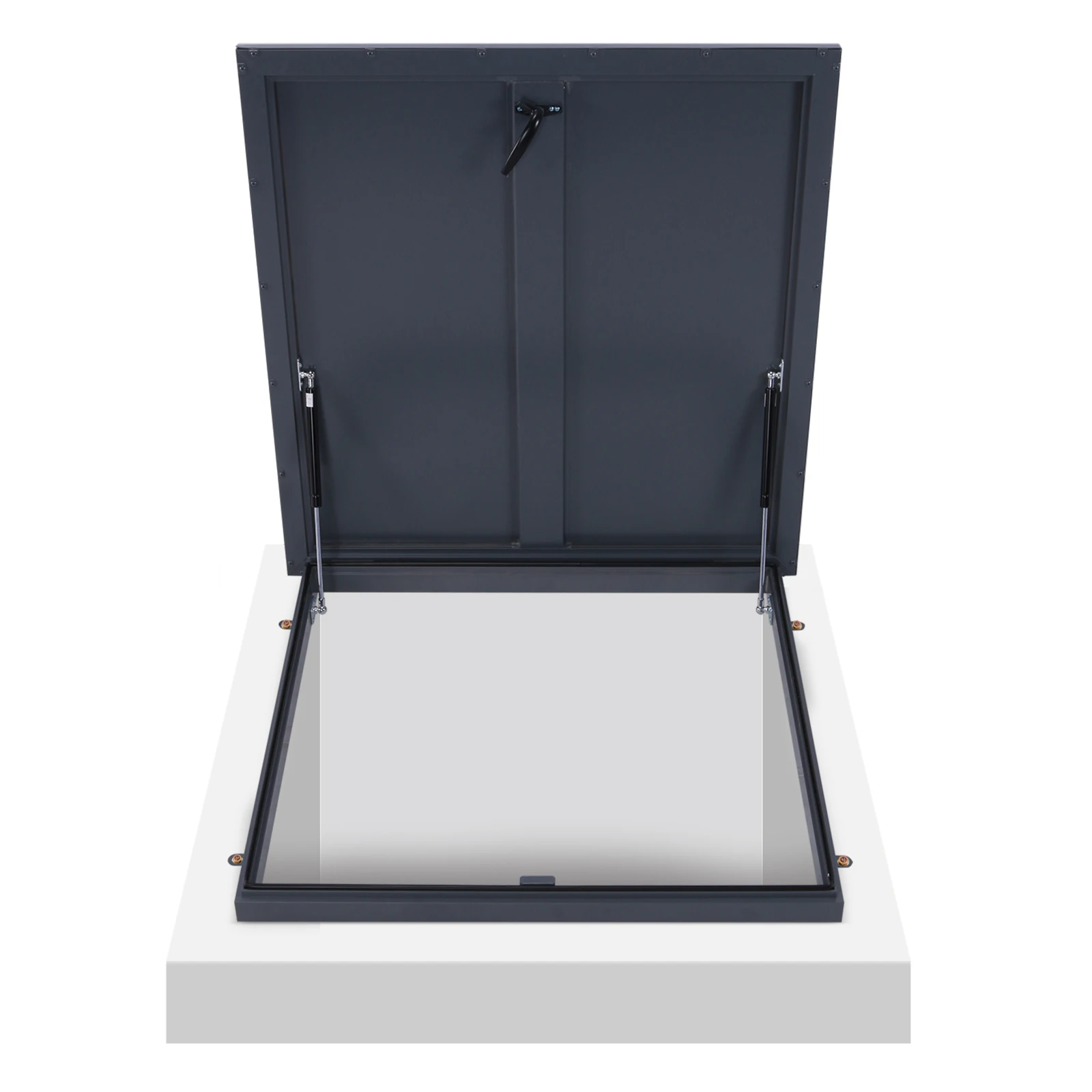 

Металлический смотровой люк 35.83x35.83 дюйма, ветрозащитный, с газовым амортизатором и ручкой, для подвалов, цернохозяйственных помещений, домов, чердаков