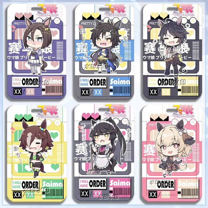 أوماسوم جميلة ديربي صمت سوزوكا غطاء بطاقة سفر أنيمي ، حامل بطاقة مدرسة الطالب الطويق ، حبل تناول وجبة ، هدية عيد الميلاد