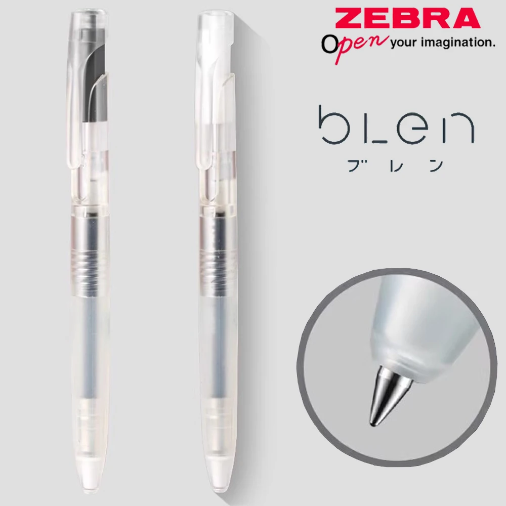 

Japan ZERRA Blen Gel Pen JJZ66 White Moonlight Limited Edition Neutral Pen Shock-Absorbing Misty Transparent Black Stationery