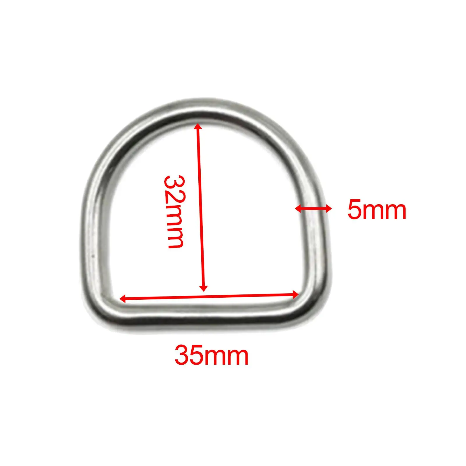 Metal D Ring Horseshoe Buckles for Handcrafted Bags Pet Collars Keyrings and Jewelry Accessories