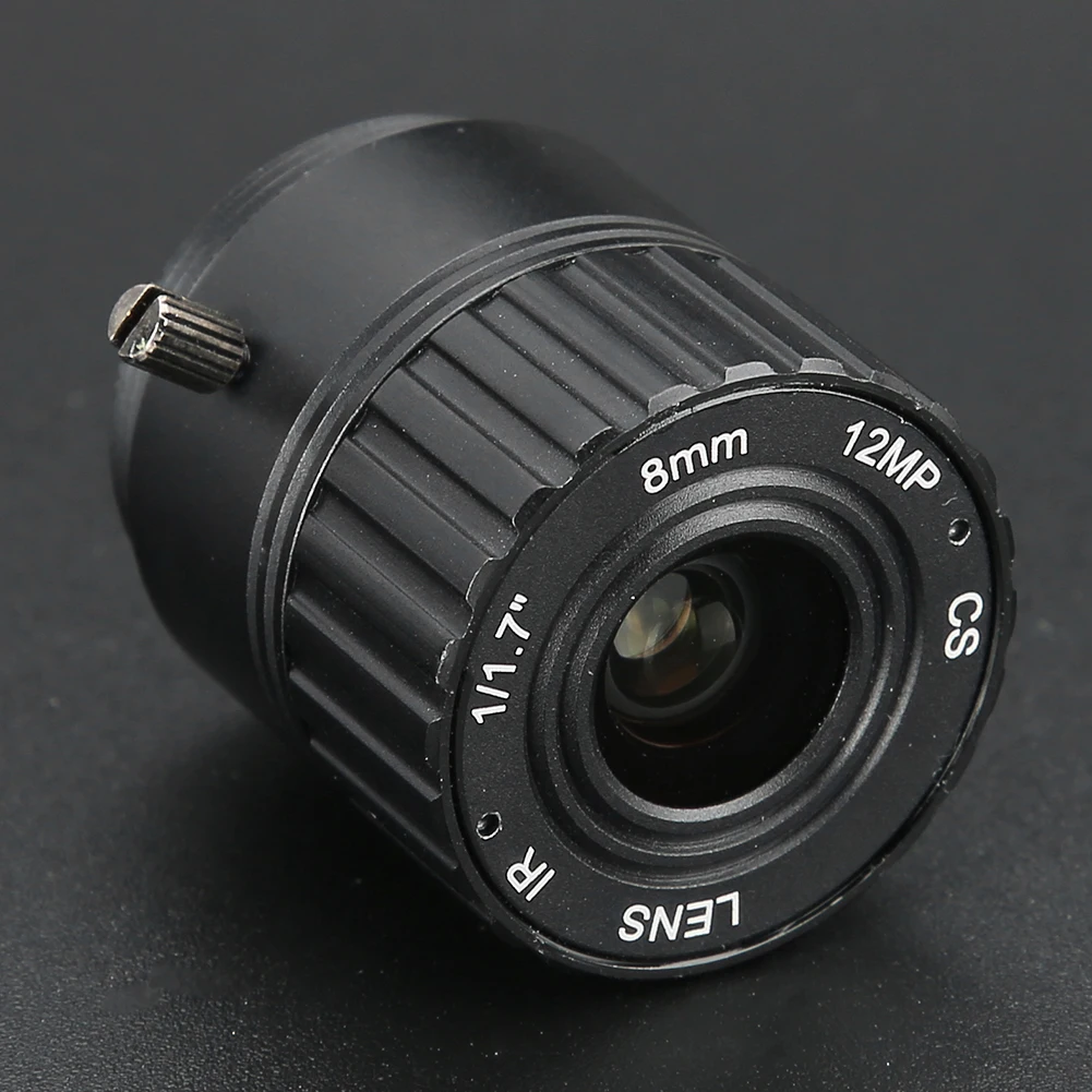 12MP Lens 8mm 12MP HD F1.2 1/2.5 CS Interface Security Fixed CCTV Lens for Camera CCTV Lens Security Cameras Lens Fixed Lens