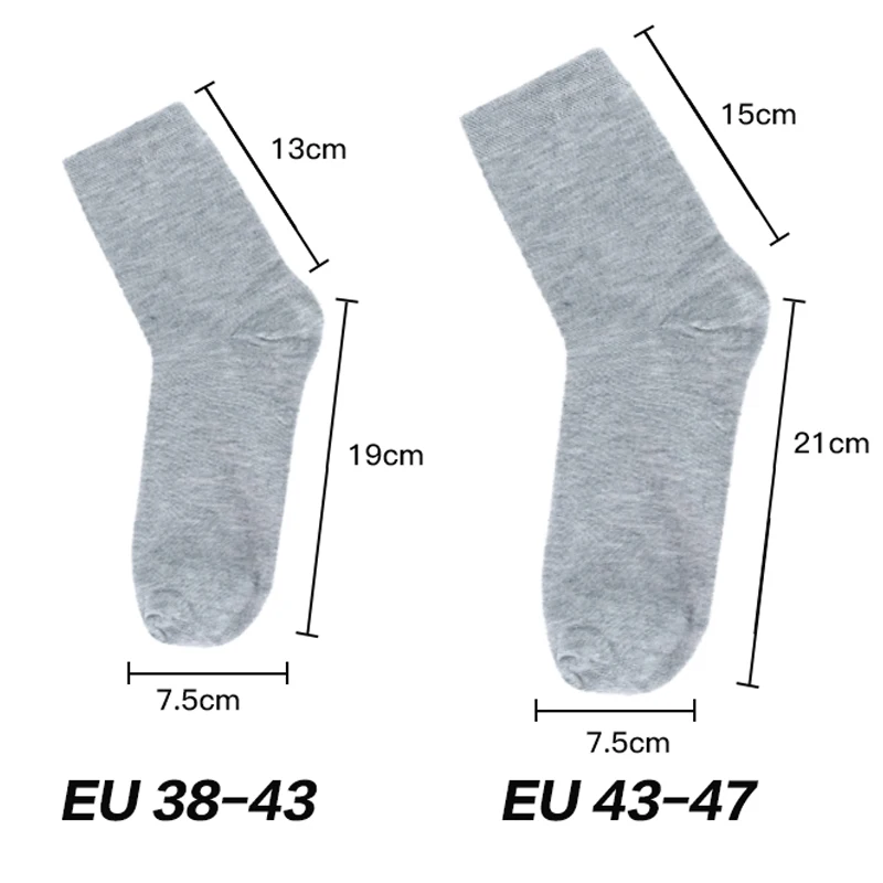 Chaussettes à tube moyen en coton polyester pour hommes, respirantes et solides, affaires, grande taille EU 39-47, été, automne, document, 10 paires