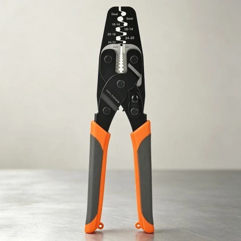 Professional Non-Insulated Open Barrel Terminal Crimping Pliers for Weather Pack Sealed Connector 1424AB