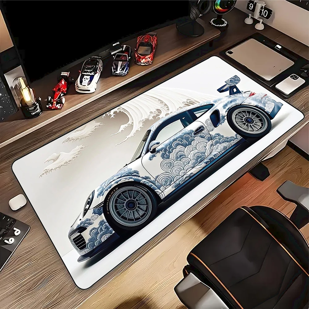 

Large Racing Car Mousepad Gaming Mouse Mat Big Mousepads XXL Office Rubber Desk Pad Keyboard Mats Desk Mat Table Pads 900x400mm