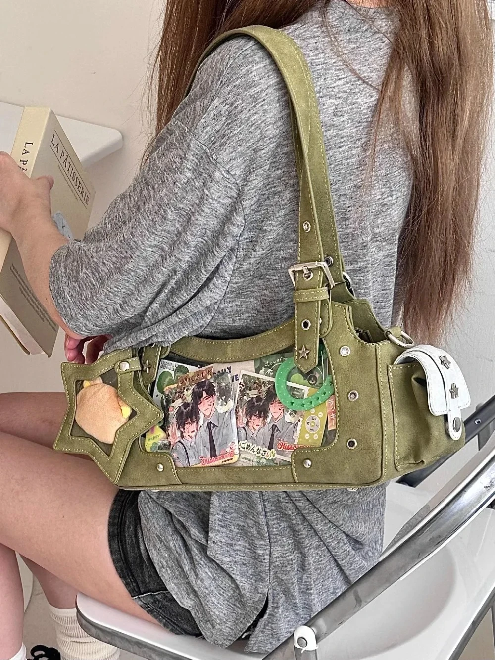 

Motorcycle Star Ita Bag Original Underarm Sac Femme Shoulder Bags for Woman Vintage Crossbady Bolsos De Mujer Trendy Bolso